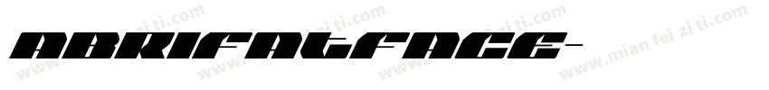 abrifatface字体转换
