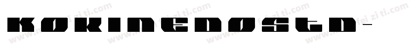 KokinEdoStd字体转换