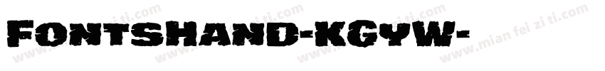 FontsHand-KGyW字体转换