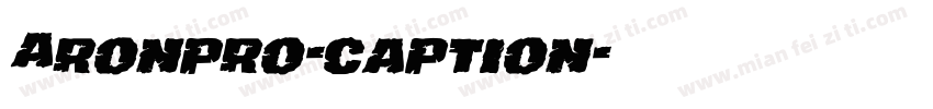 Aronpro-caption字体转换