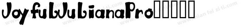 JoyfulJulianaPro字体转换