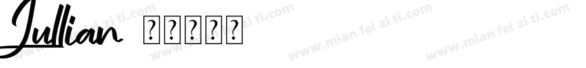 Jullian字体转换