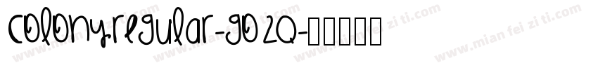 ColonyRegular-go2q字体转换
