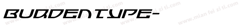 Burdentype字体转换