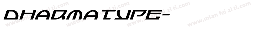 Dharmatype字体转换