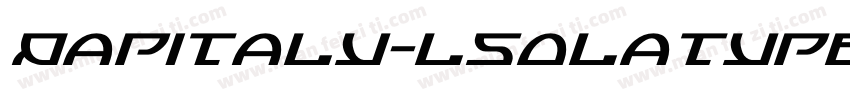 Qapitaly-lsolatype字体转换