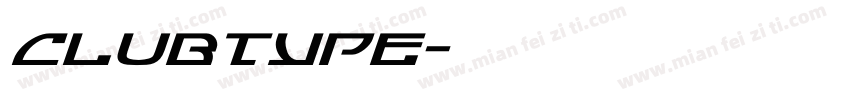 clubtype字体转换