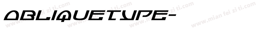 obliquetype字体转换