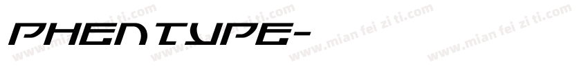 phentype字体转换
