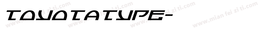 toyotatype字体转换
