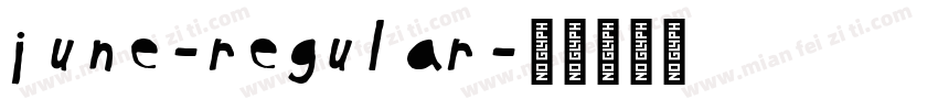 June-Regular字体转换