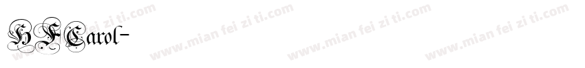 HFCarol字体转换