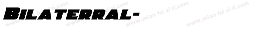 Bilaterral字体转换