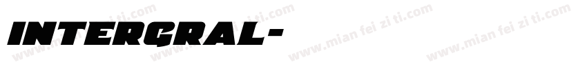intergral字体转换