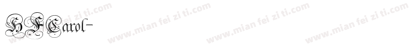 HFCarol字体转换