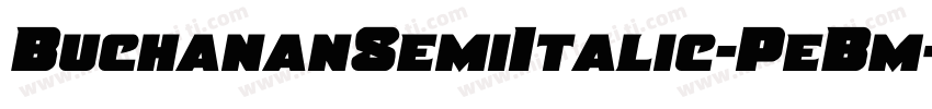 BuchananSemiItalic-PeBm字体转换