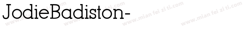JodieBadiston字体转换