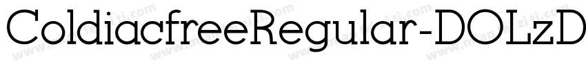 ColdiacfreeRegular-DOLzD字体转换
