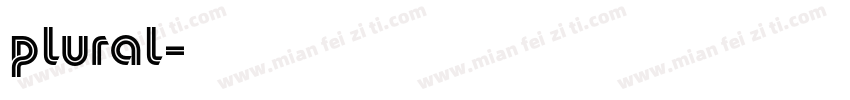 Plural字体转换