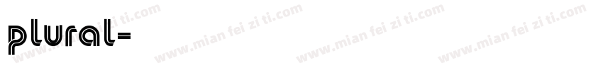 Plural字体转换