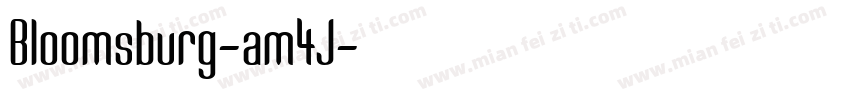 Bloomsburg-am4J字体转换