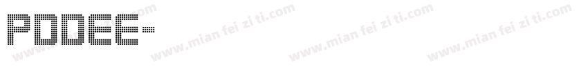 pddee字体转换