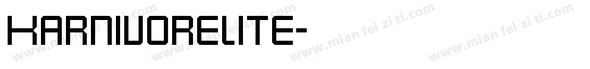 Karnivorelite字体转换