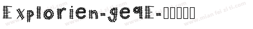Explorien-ge9E字体转换