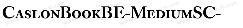 CaslonBookBE-MediumSC字体转换