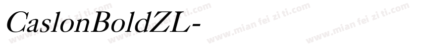 CaslonBoldZL字体转换