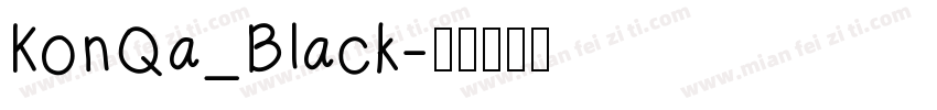 KonQa_Black字体转换