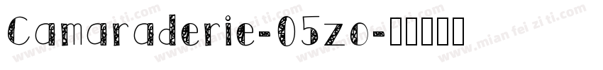 Camaraderie-05zo字体转换