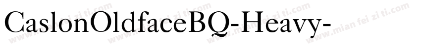 CaslonOldfaceBQ-Heavy字体转换