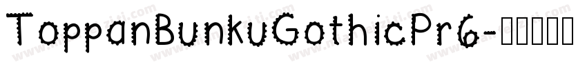 ToppanBunkuGothicPr6字体转换
