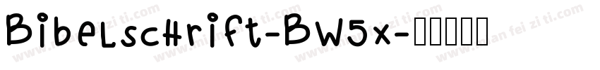 Bibelschrift-BW5x字体转换