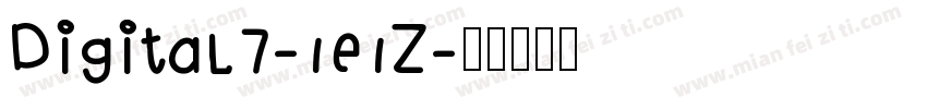 Digital7-1e1Z字体转换