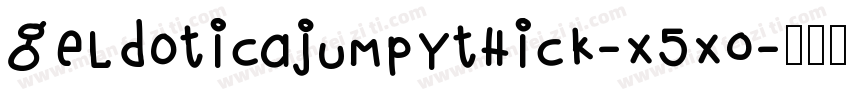 Geldoticajumpythick-x5x0字体转换