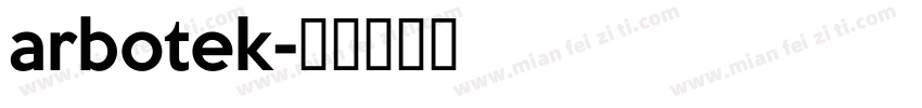 arbotek字体转换