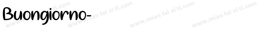 Buongiorno字体转换
