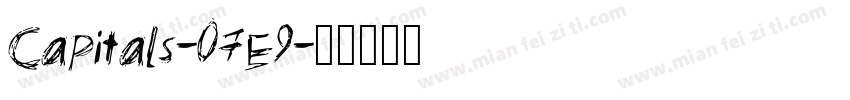 Capitals-07E9字体转换