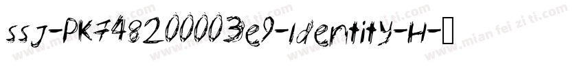 ssJ-PK748200003e9-Identity-H字体转换