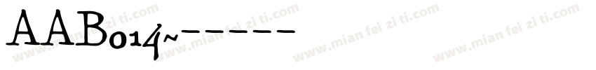 AAB014字体转换