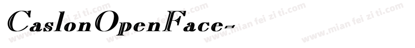 CaslonOpenFace字体转换