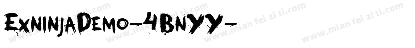 ExninjaDemo-4BnYY字体转换