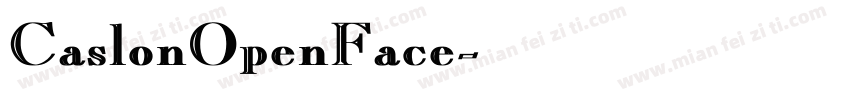 CaslonOpenFace字体转换