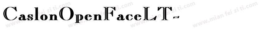 CaslonOpenFaceLT字体转换
