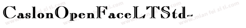 CaslonOpenFaceLTStd字体转换