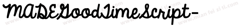 MADEGoodTimeScript字体转换