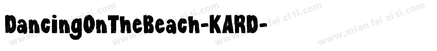 DancingOnTheBeach-KARD字体转换