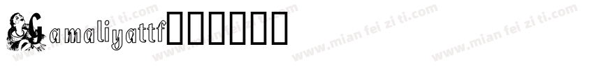 Gamaliyattf字体转换